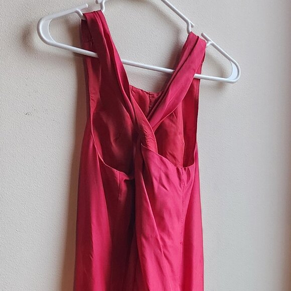 Banana Republic Fuchsia Criss Cross Back Sleeveless Shift Dress Size XS - Picture 9 of 16